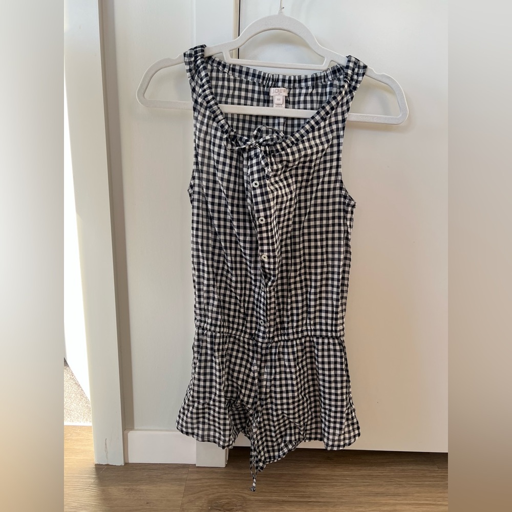 J. Crew gingham romper